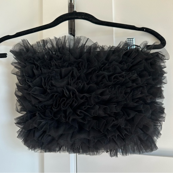 NWOT Zara Tulle Crop Top - Picture 1 of 5